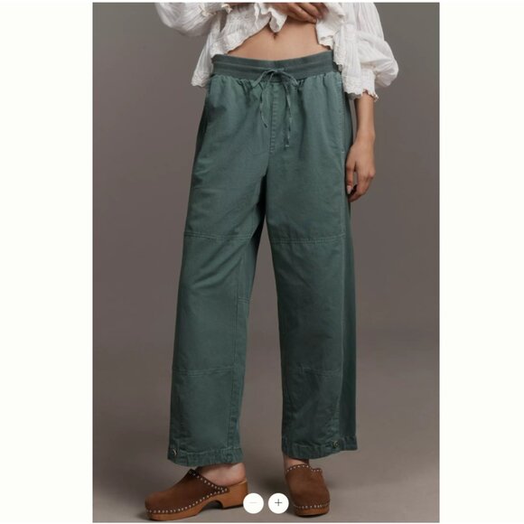 NWT By Anthropologie Mixed Media Utility Pants | XS - Picture 3 of 4